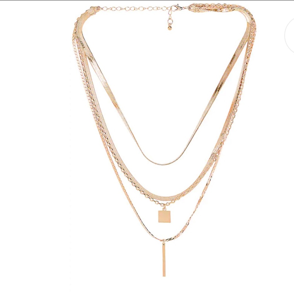 Seoul Lariat gold necklace